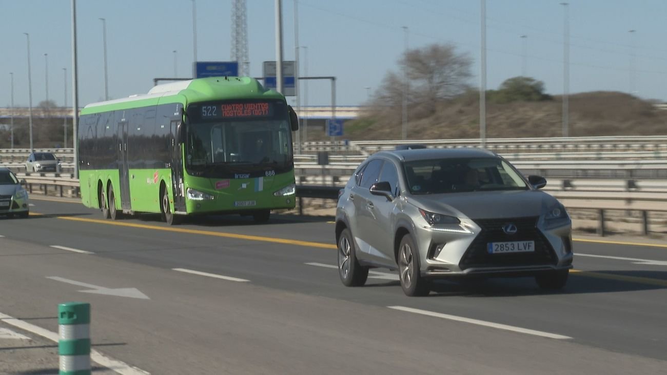 La cinta de autobús A-5 ahora comienza en M-50