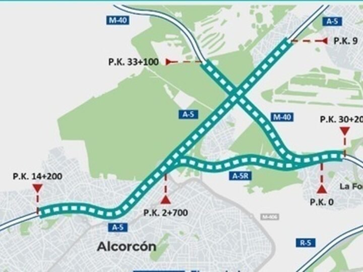 Ampliación de obras en la A-5 entre Madrid y Alcorcón para mejorar la seguridad vial y la conectividad