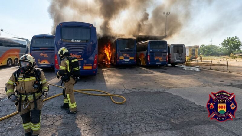 Alcorcón evita daños mayores gracias a la rápida intervención de sus bomberos