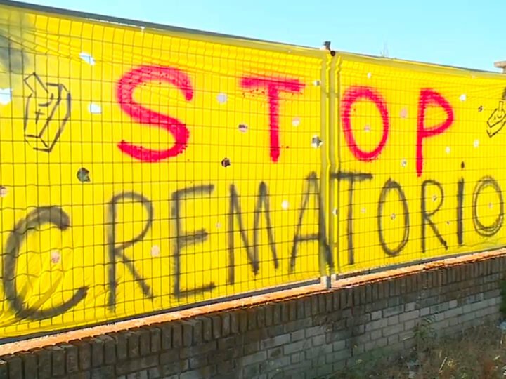 Protestas en Alcorcón contra la construcción de un crematorio junto a una residencia de mayores