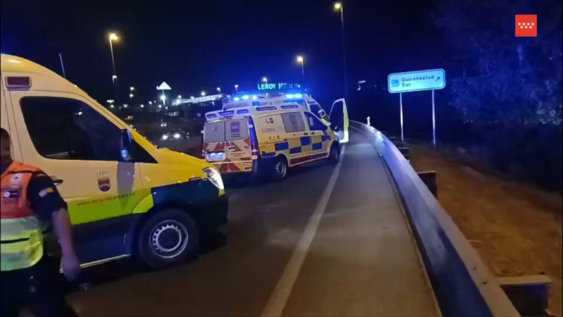 Un hombre en estado grave tras ser atropellado en la M-506 en Alcorcón