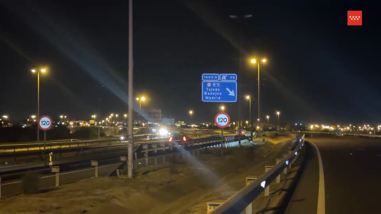 Fallece un motorista en la M-50 a su paso por Alcorcón en trágico accidente